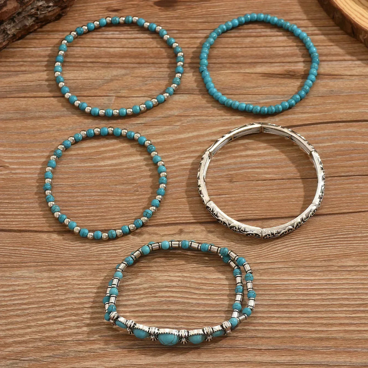 Fabiola - Set de Pulseras Turquesa