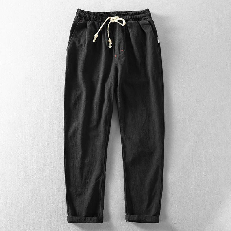 Relaxed Fit Linen Pants