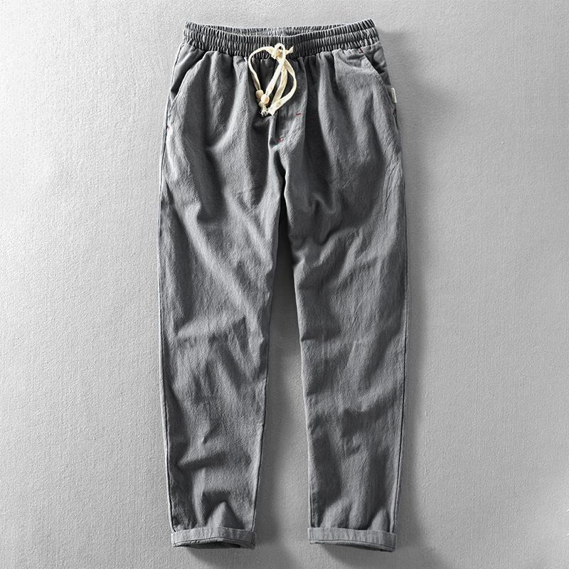Relaxed Fit Linen Pants