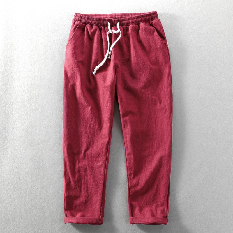 Relaxed Fit Linen Pants