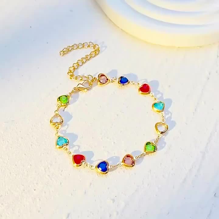 Ariadna - Pulsera Corazones de Colores