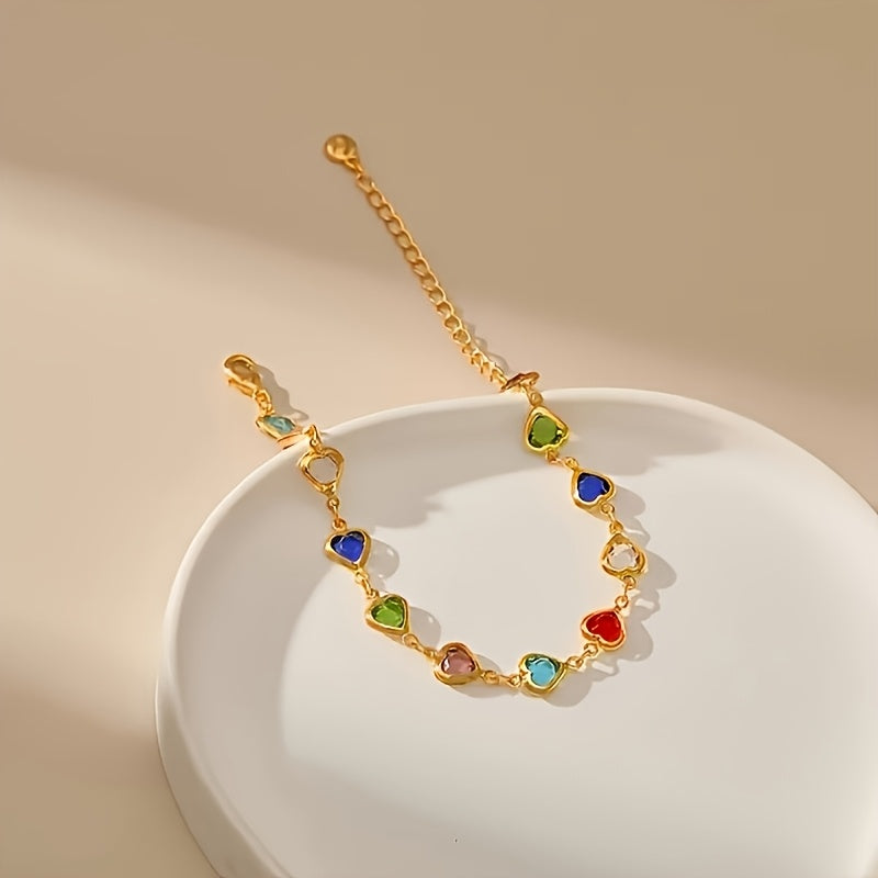 Ariadna - Pulsera Corazones de Colores