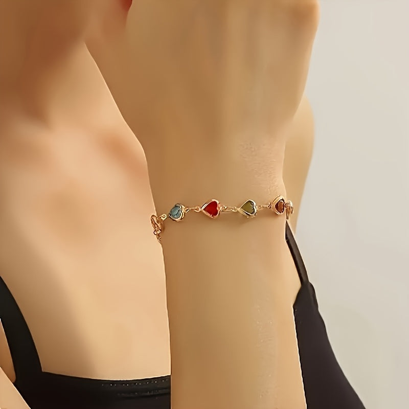 Ariadna - Pulsera Corazones de Colores