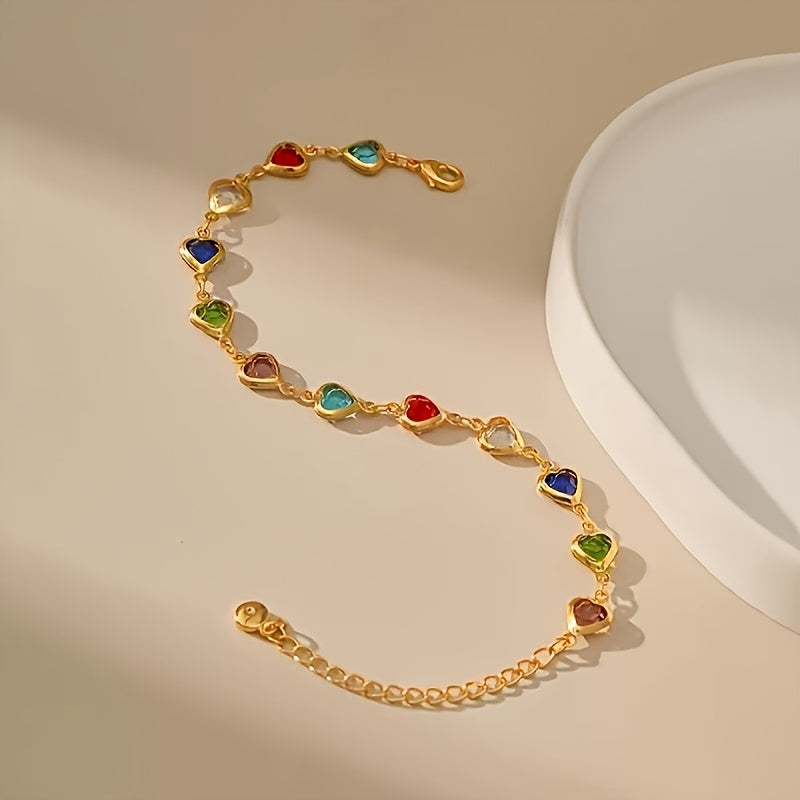 Ariadna - Pulsera Corazones de Colores