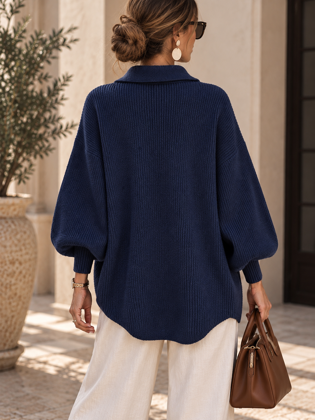 Isadora - Cárdigan Oversize Botones Dorados