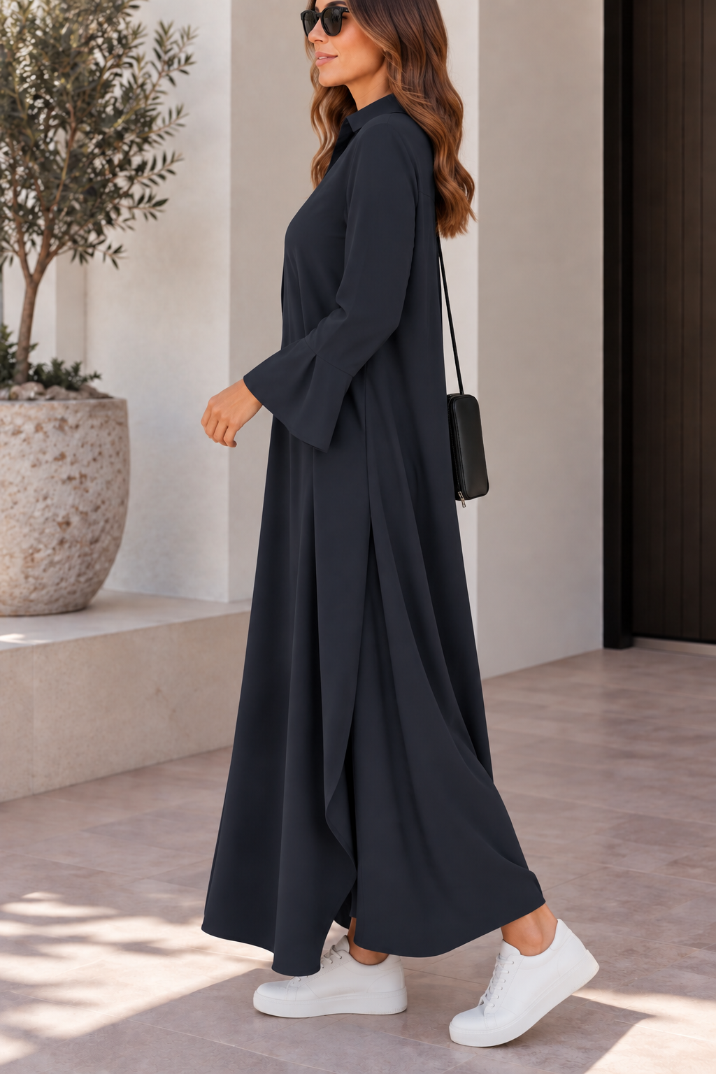 Inés - Vestido Largo con Abertura Lateral