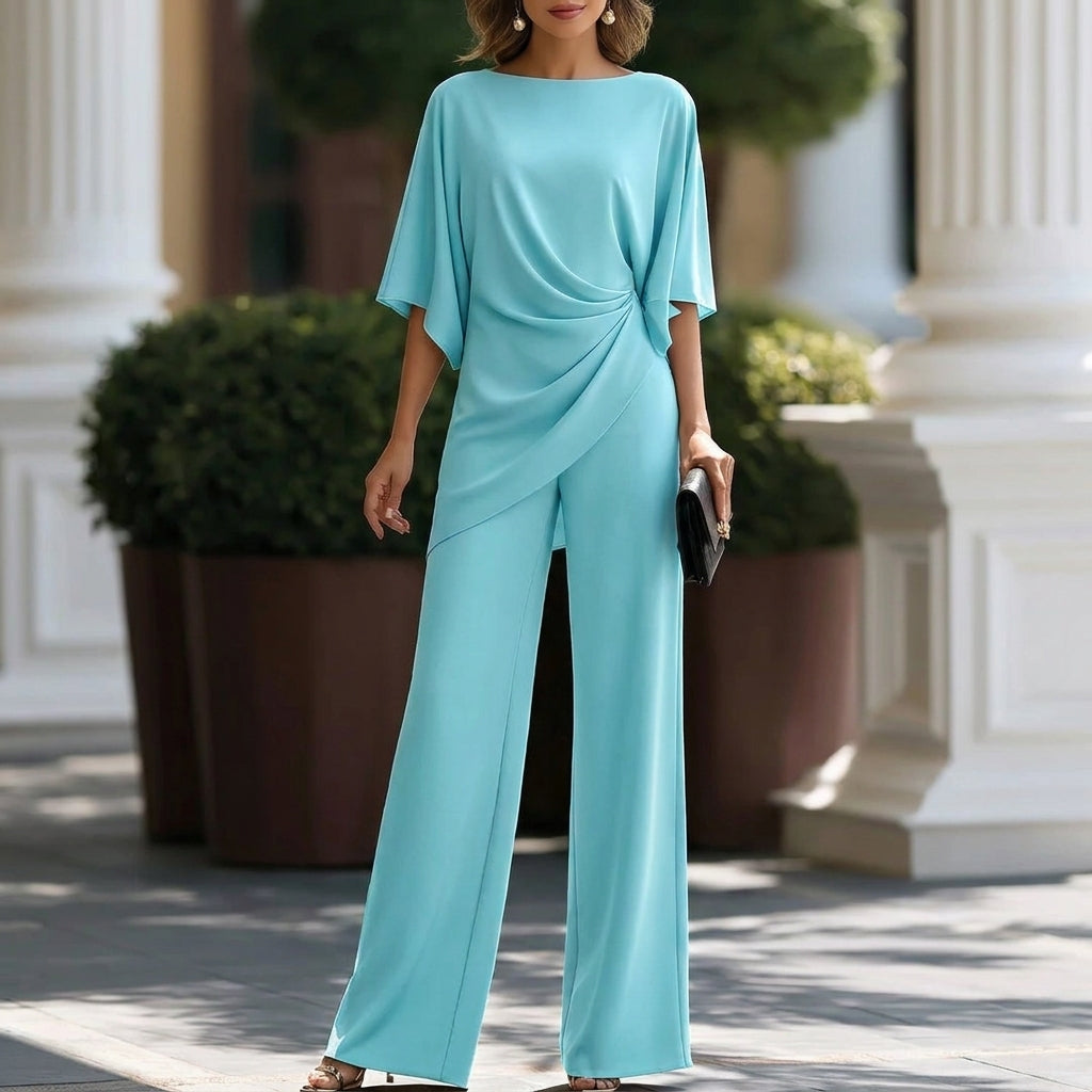 Eugenia - Conjunto Blusa Drapeada