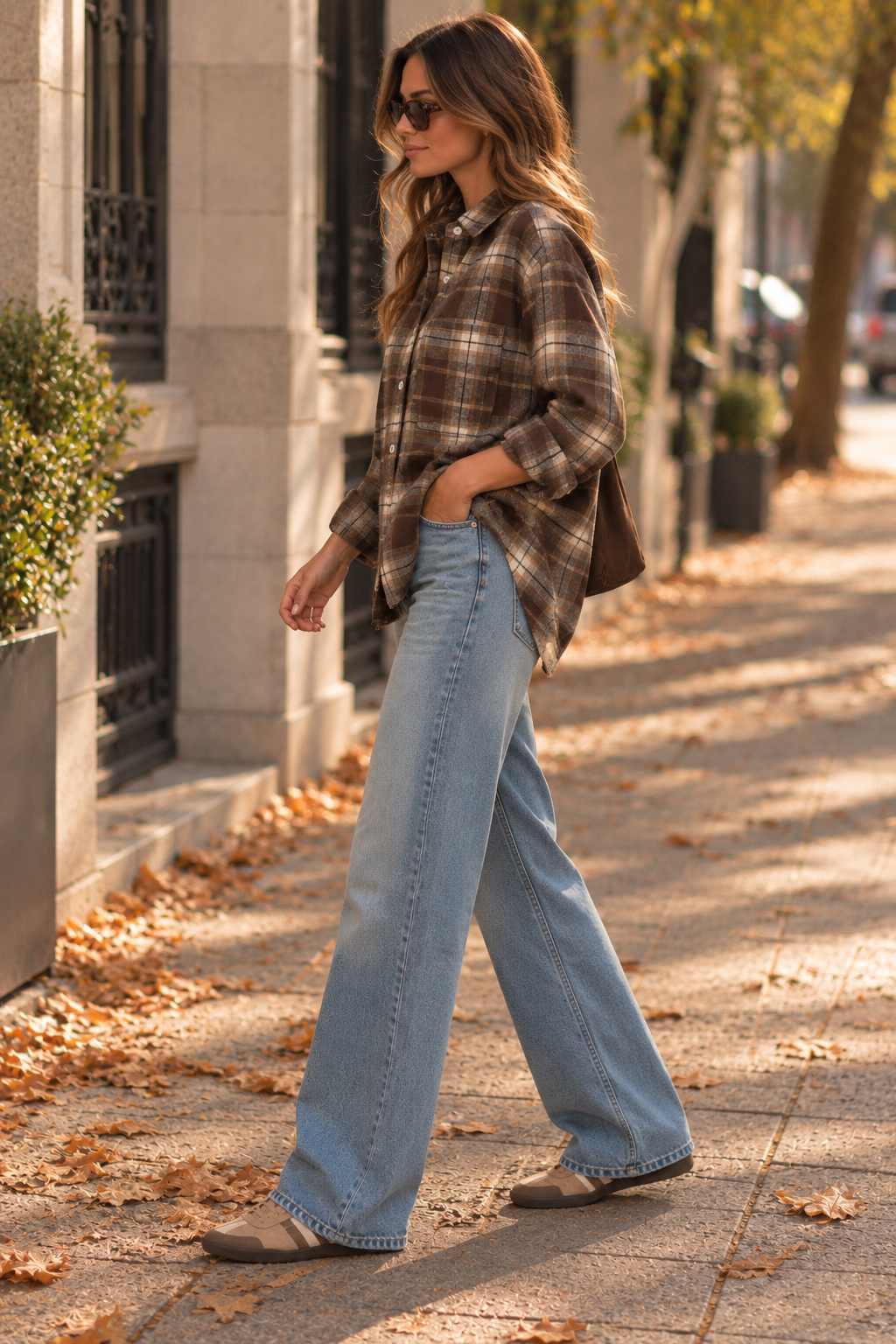 Adriana - Sobrecamisa de Cuadros