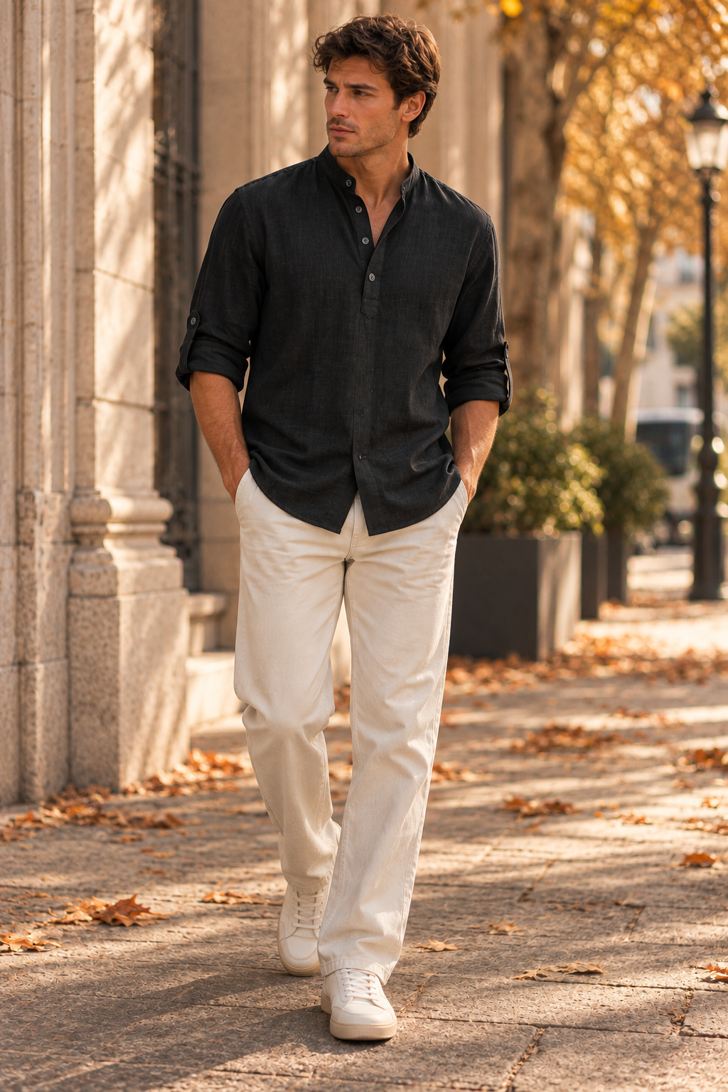 Marco - Camisa de Lino Transpirable
