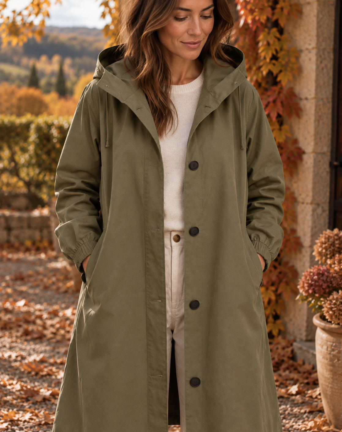 Natalia - Gabardina con Capucha