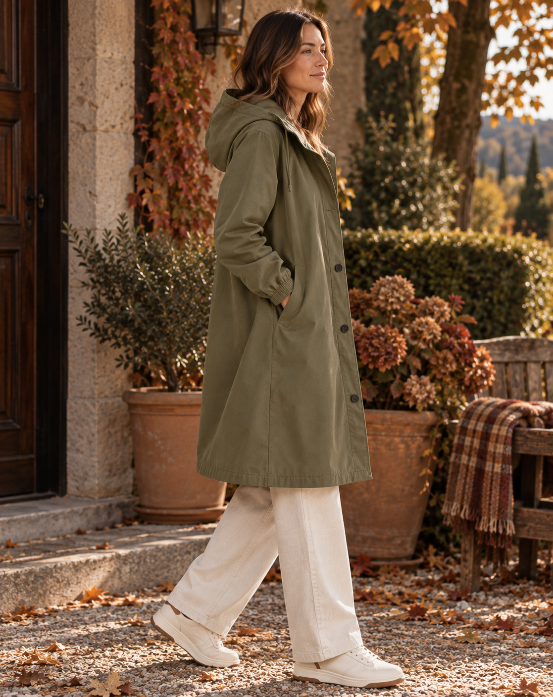 Natalia - Gabardina con Capucha