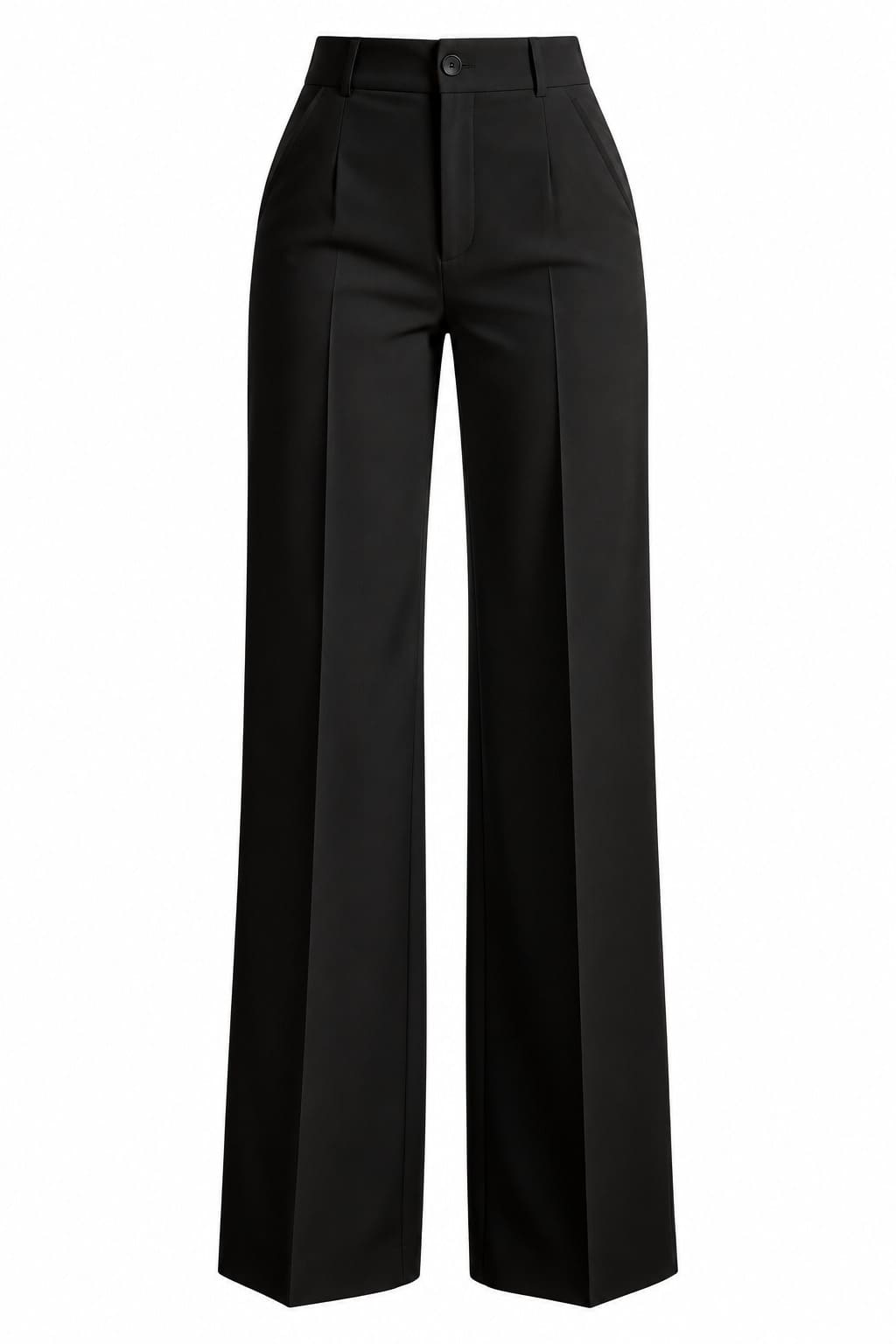 Blanca - Pantalón Ancho de Tiro Alto