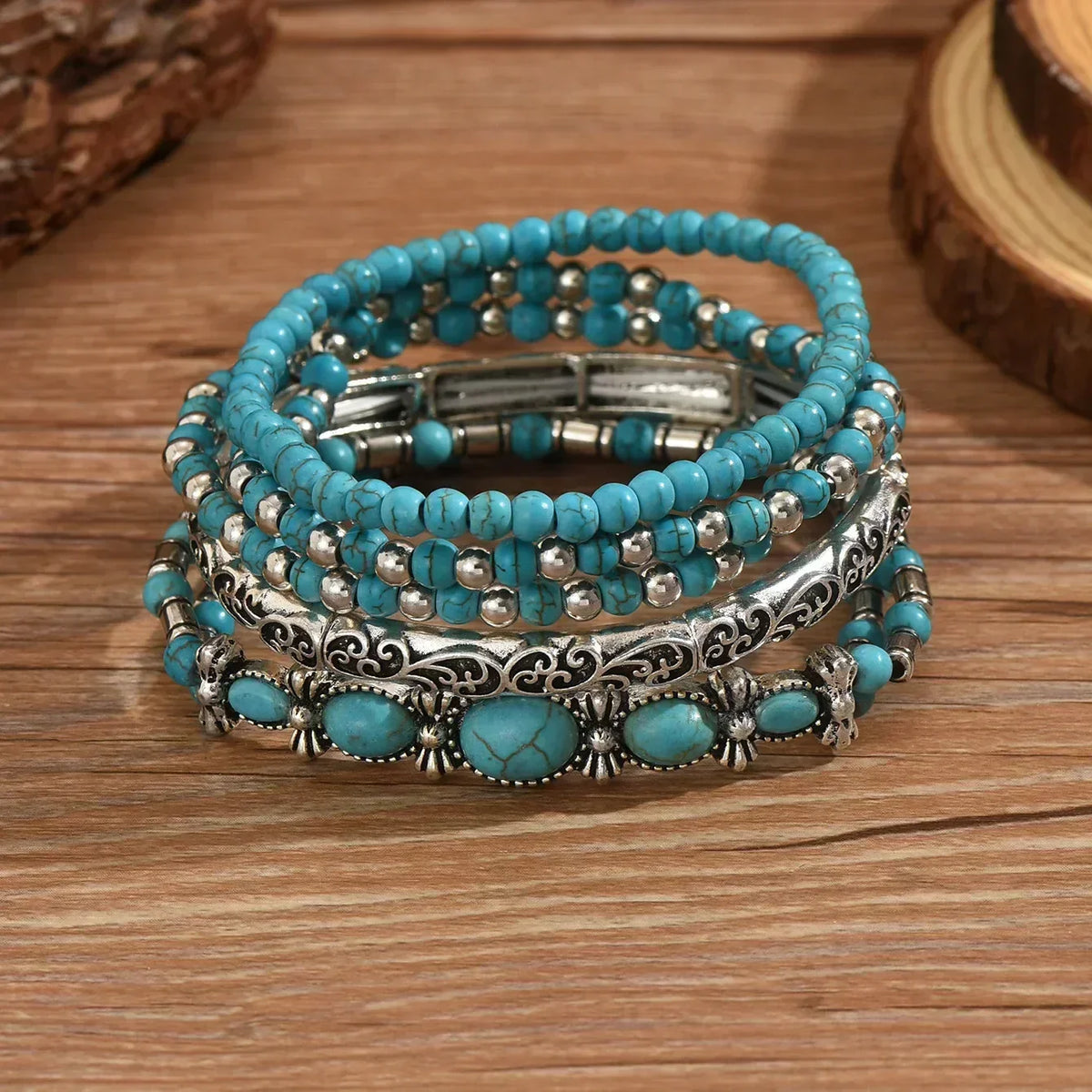 Fabiola - Set de Pulseras Turquesa