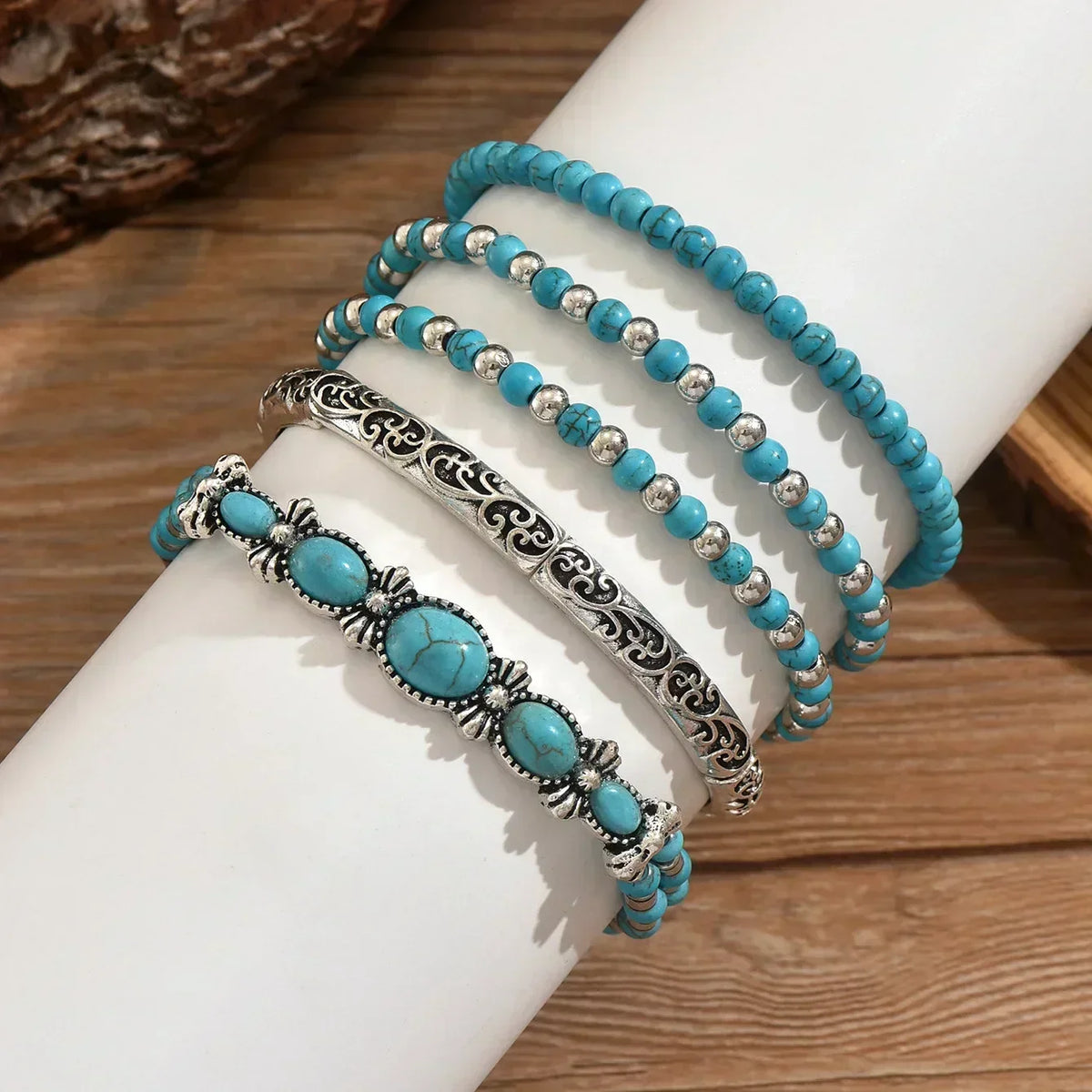 Fabiola - Set de Pulseras Turquesa