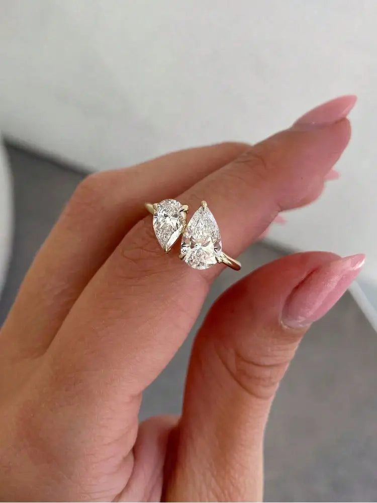 Marina - Anillo Gota de Circonia