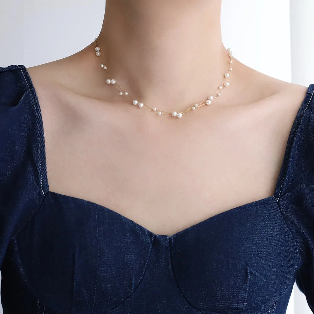 Teresa - Collar de Perlas Marino