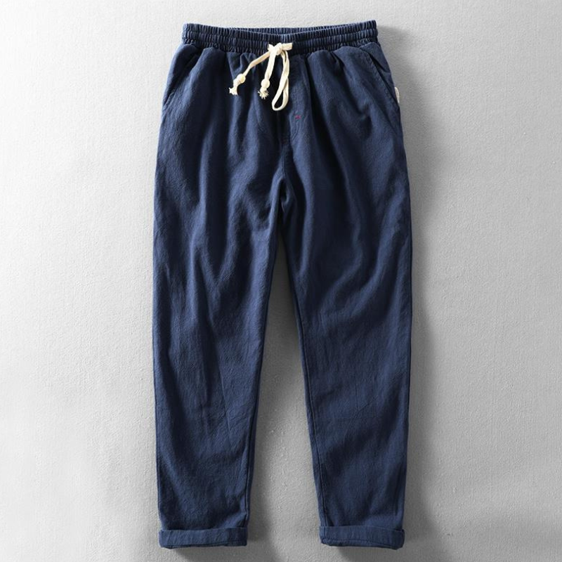 Relaxed Fit Linen Pants