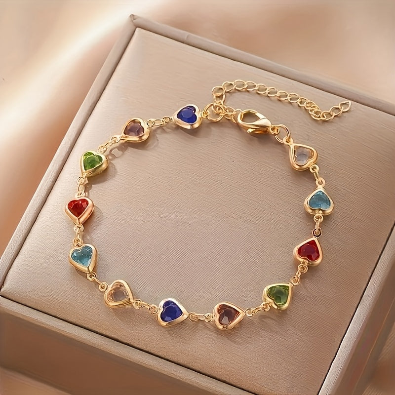 Ariadna - Pulsera Corazones de Colores
