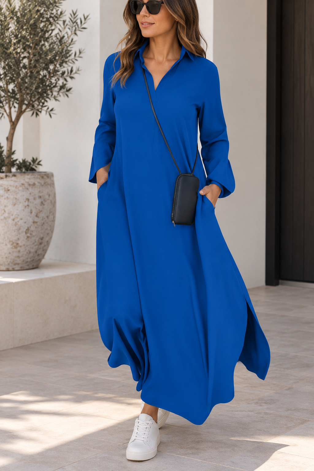 Inés - Vestido Largo con Abertura Lateral