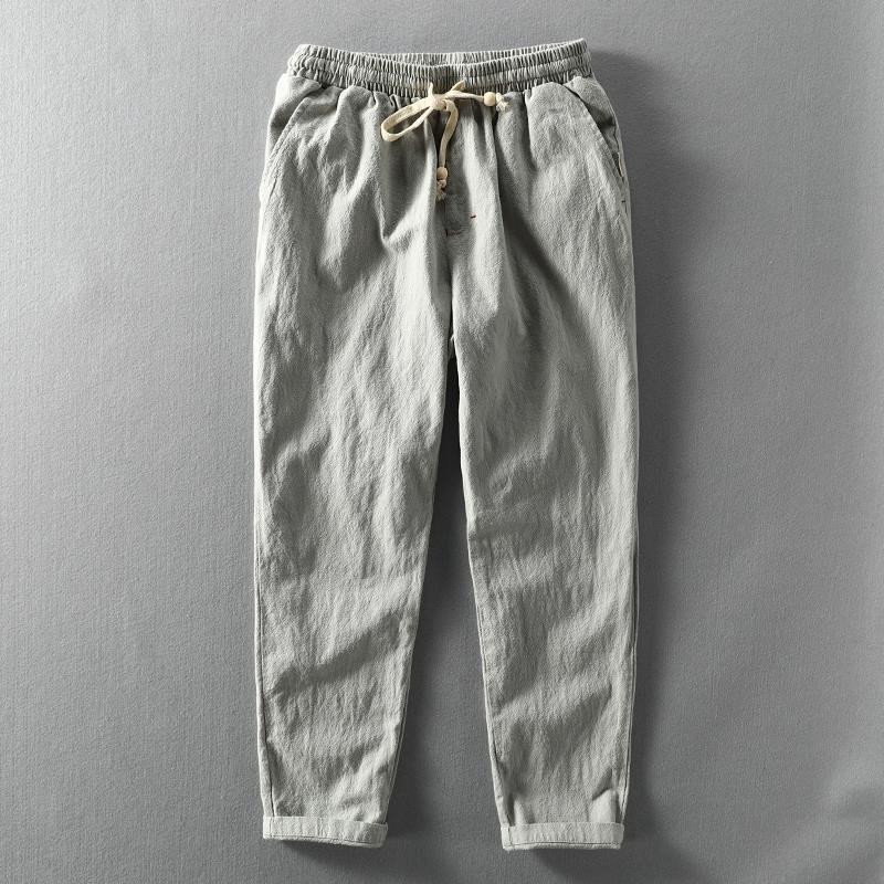Relaxed Fit Linen Pants