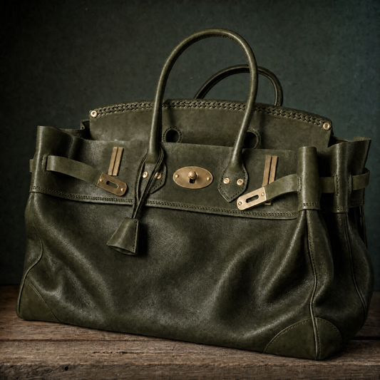 Laura - Bolso de Piel con Asas Enrolladas