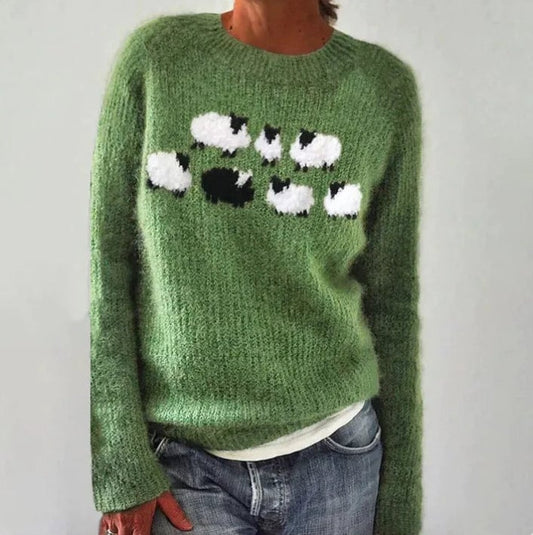 Noemí - Jersey de Punto con Ovejas