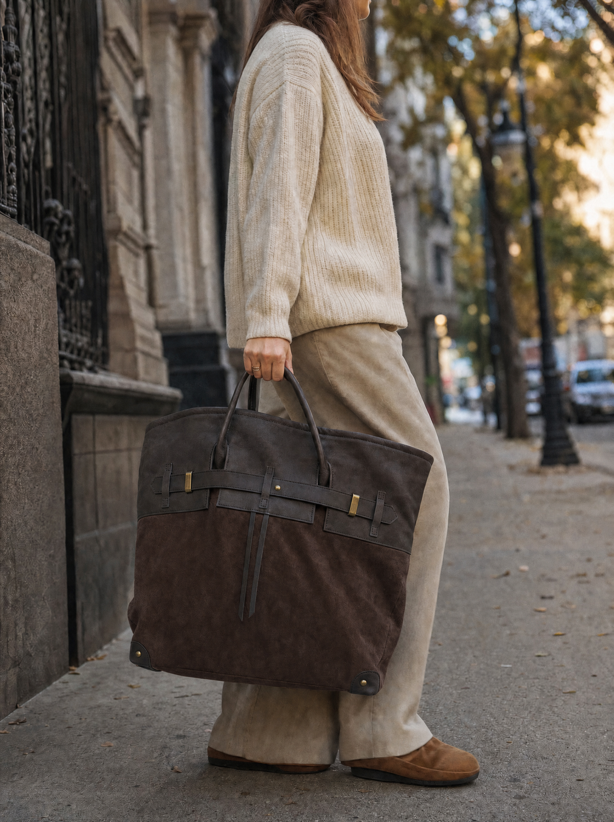Cecilia - Bolso Tote de Ante