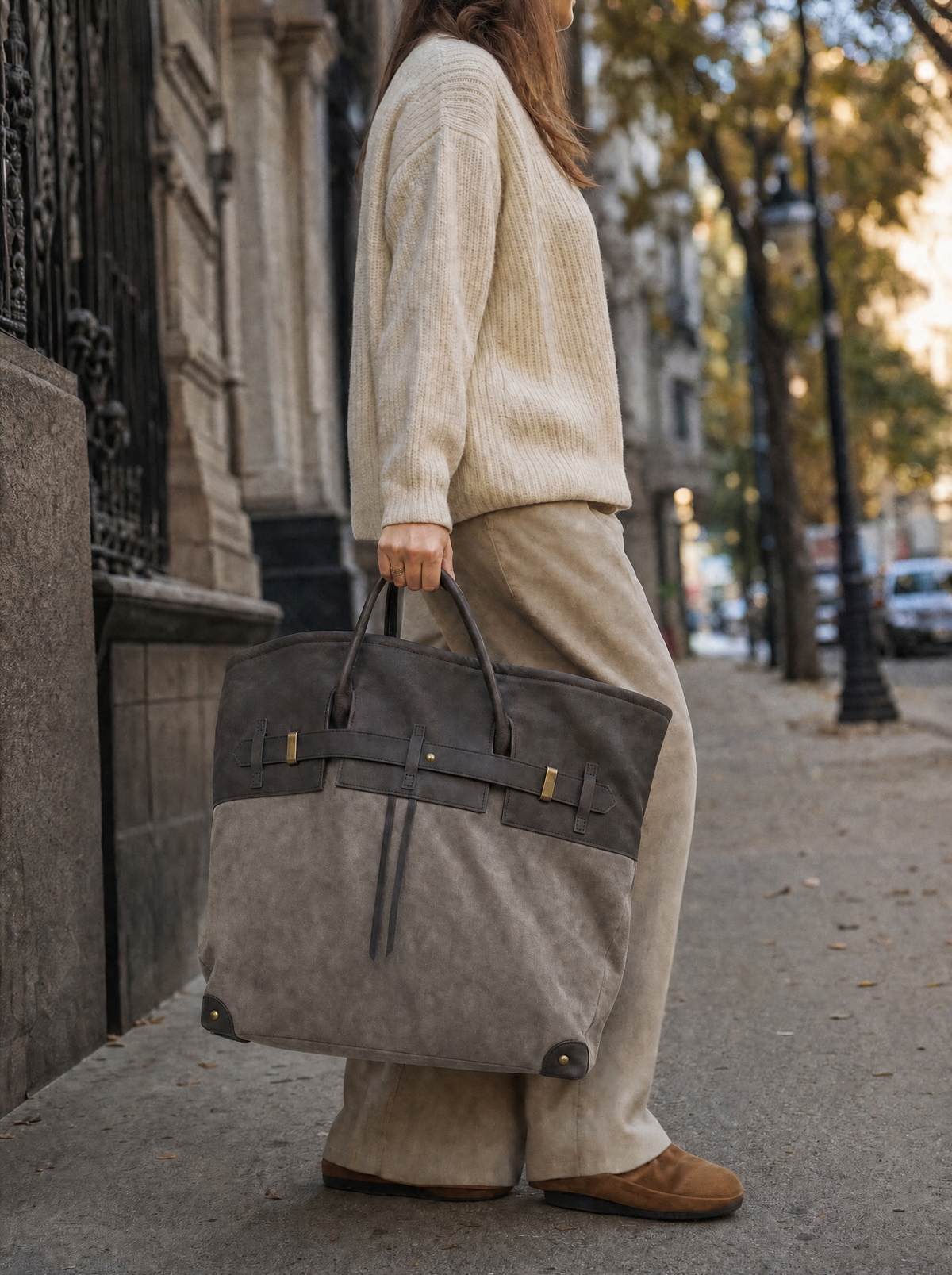 Cecilia - Bolso Tote de Ante