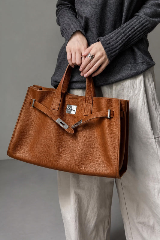 Susana - Bolso Tote de Piel Granulada