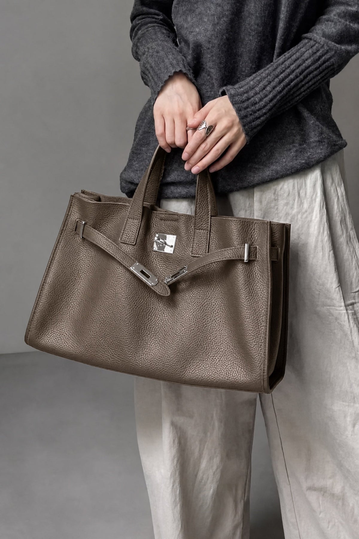 Susana - Bolso Tote de Piel Granulada
