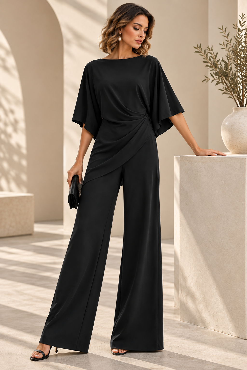 Eugenia - Conjunto Blusa Drapeada